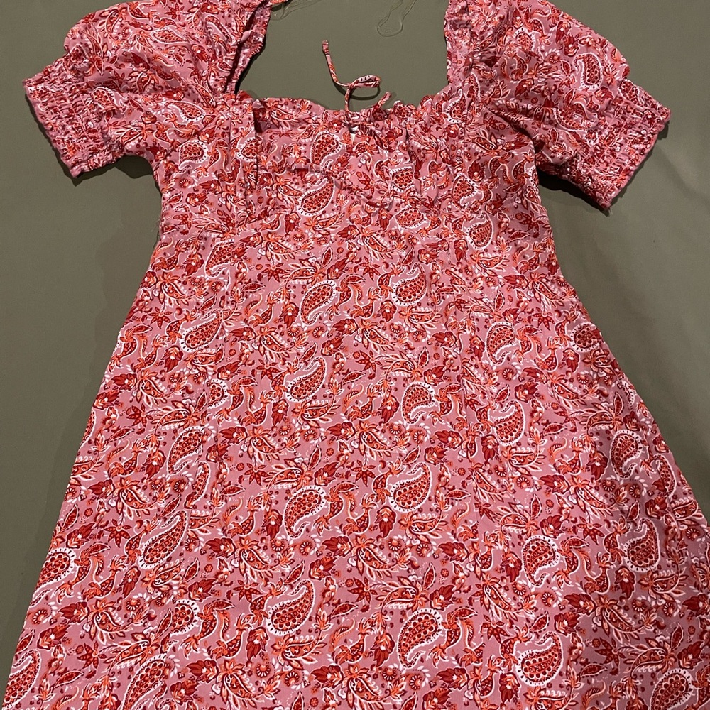 Francesca's Collections Pink Paisley Kids Dress